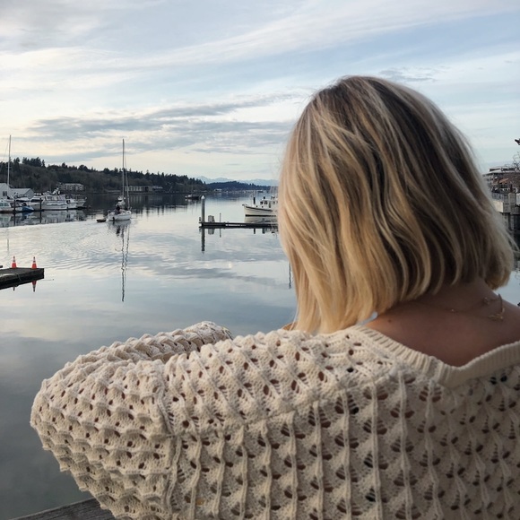 Zara Knit Cropped Cardigan Cream/Beige - Picture 7 of 9